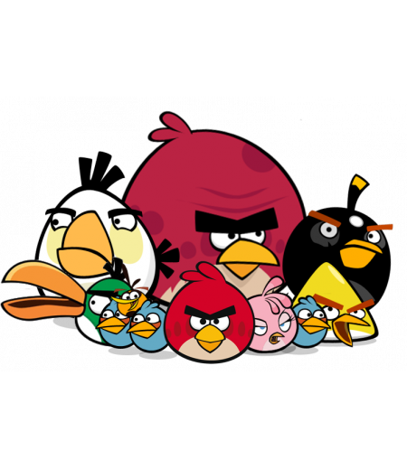 Angry Birds Gofret Kağıdı İle Baskı